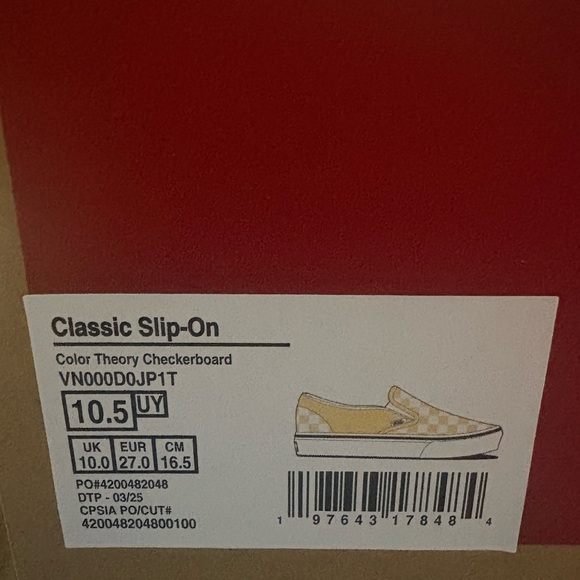 Vans Classic Slip-Ons Checkered Kids’ Shoe NWT - Picture 9 of 10